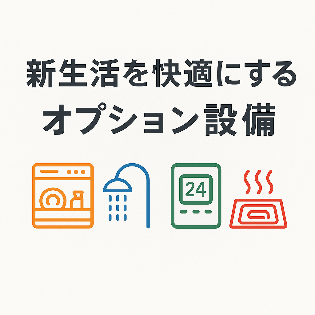 新生活を快適にするオプション設備